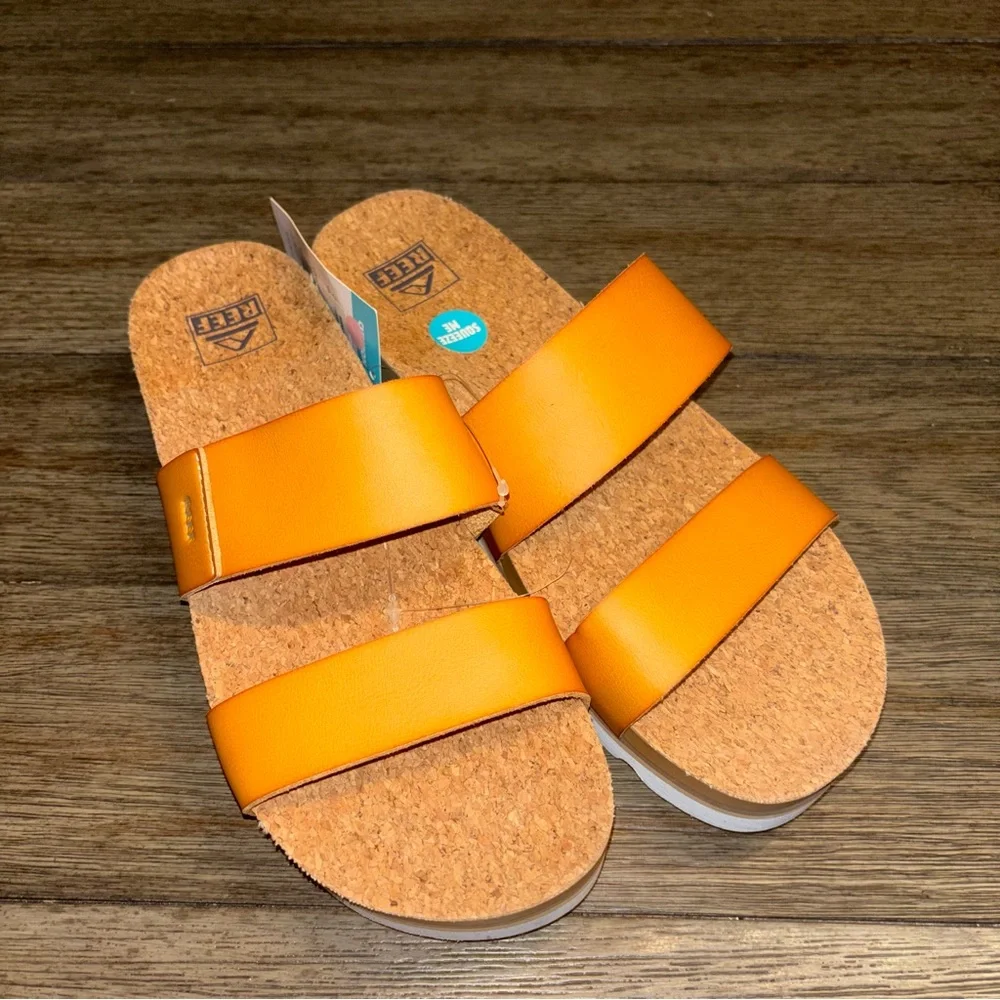 Reef Cushion Vista Hi Women's Sandals Natural NWT - Picture 8 of 14